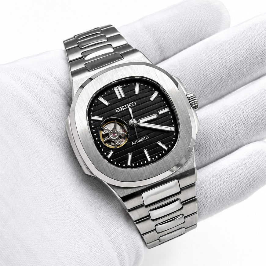 SeikoMod Nautilus noire
