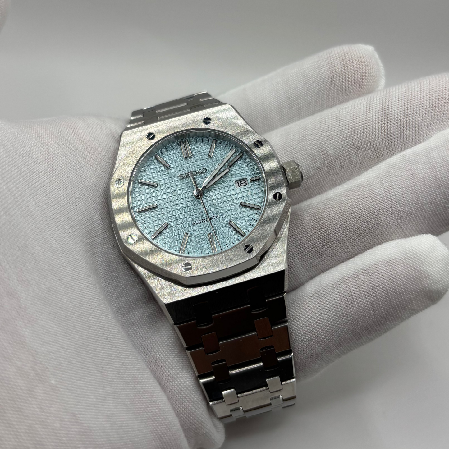 SeikoMod RoyalOak Bleue Ciel