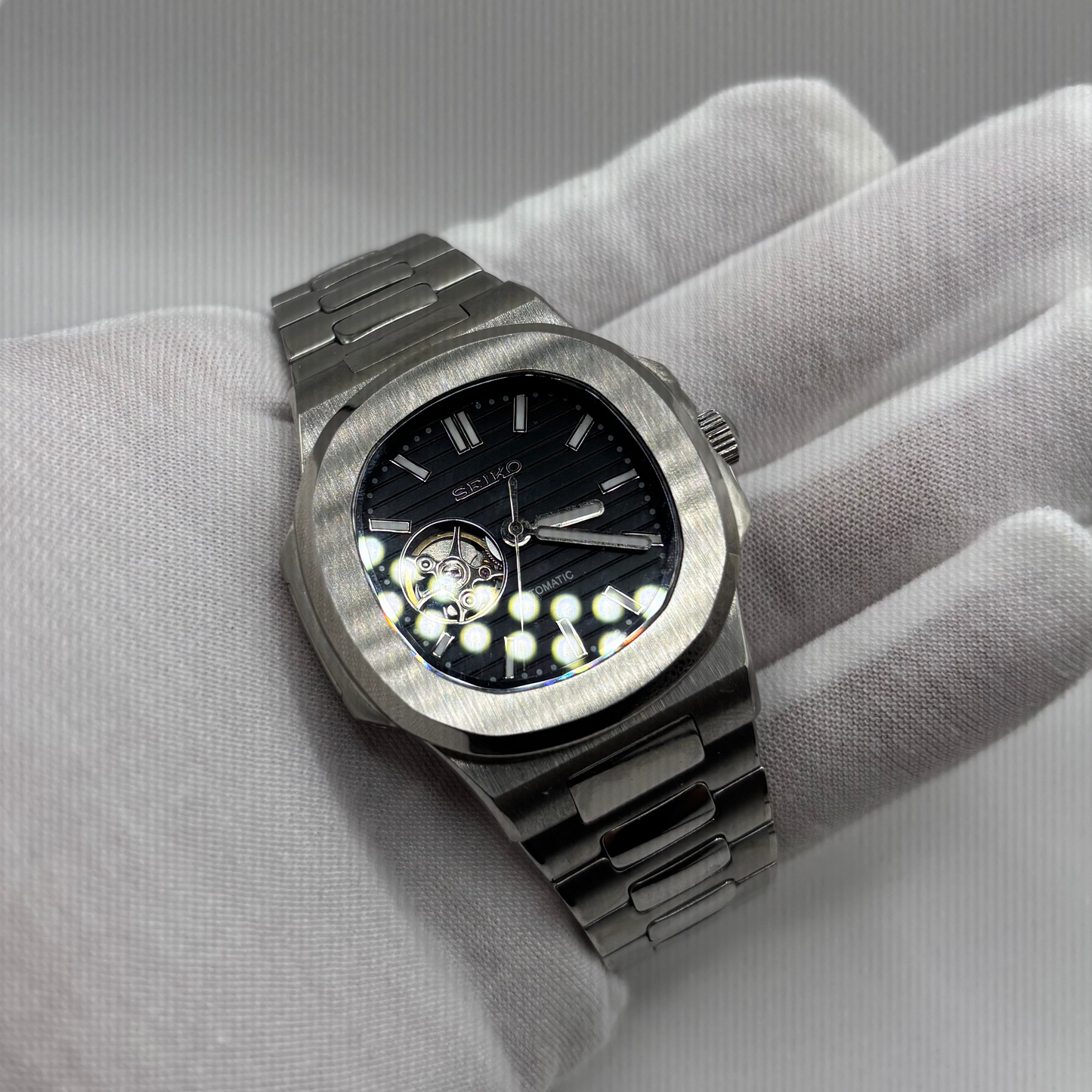 SeikoMod Nautilus noire