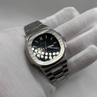 SeikoMod Nautilus noire