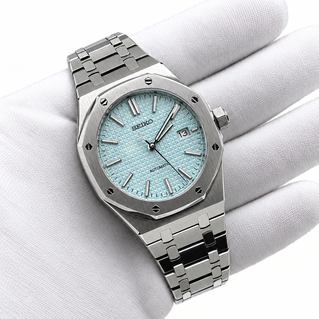 SeikoMod RoyalOak Bleue Ciel