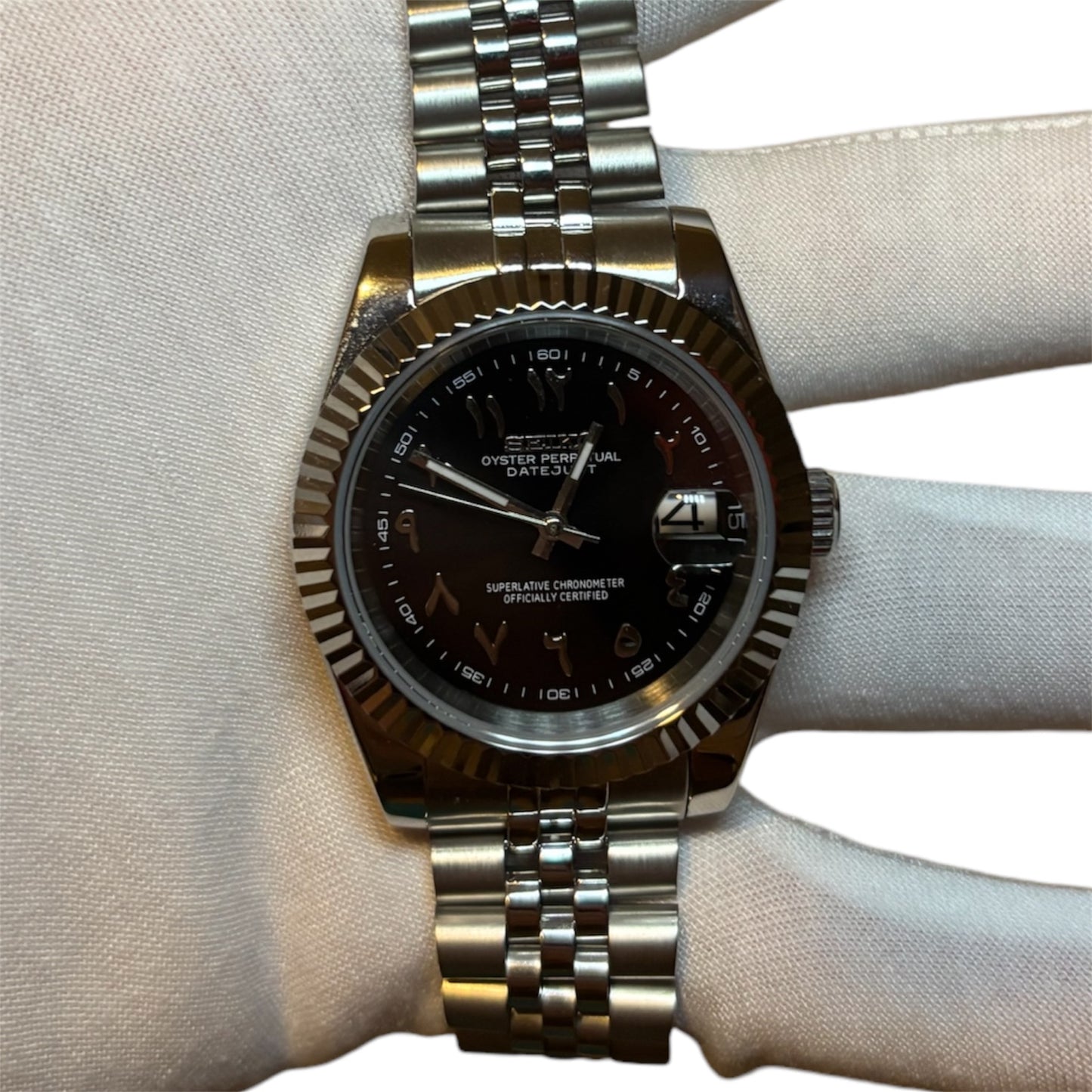 Seiko Mod Arabic dial noire