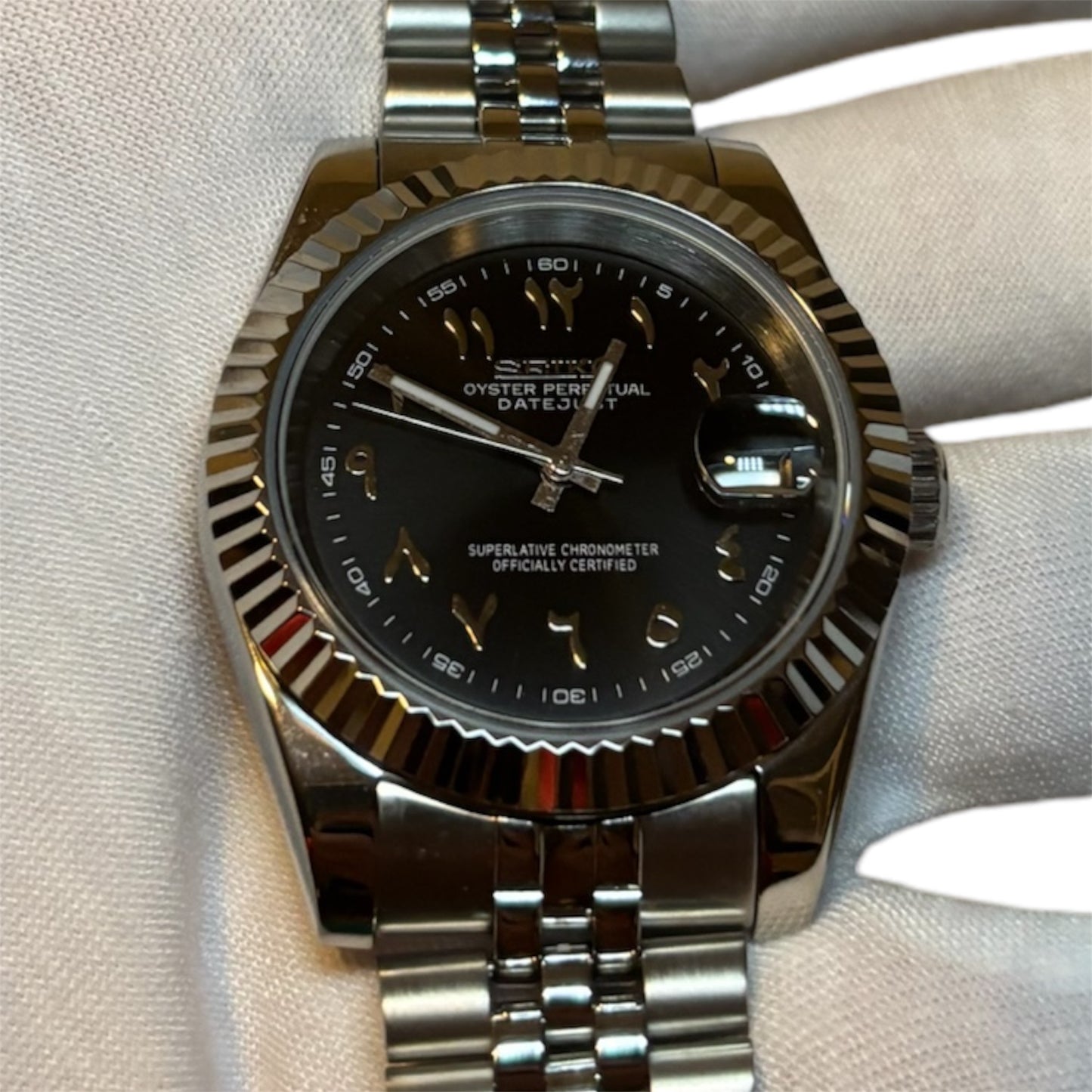 Seiko Mod Arabic dial noire