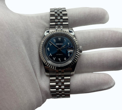 Seiko Mod arabic dial Bleue marine