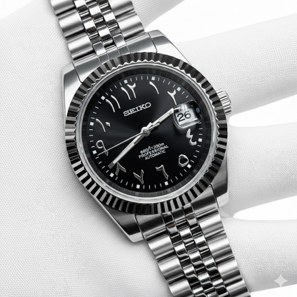 SeikoMod Arabic dial Noire