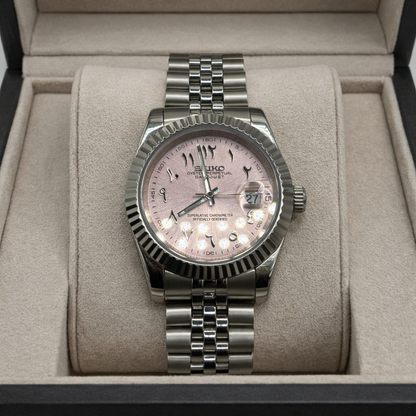 seiko arabic rose datejust mouvement automatique 