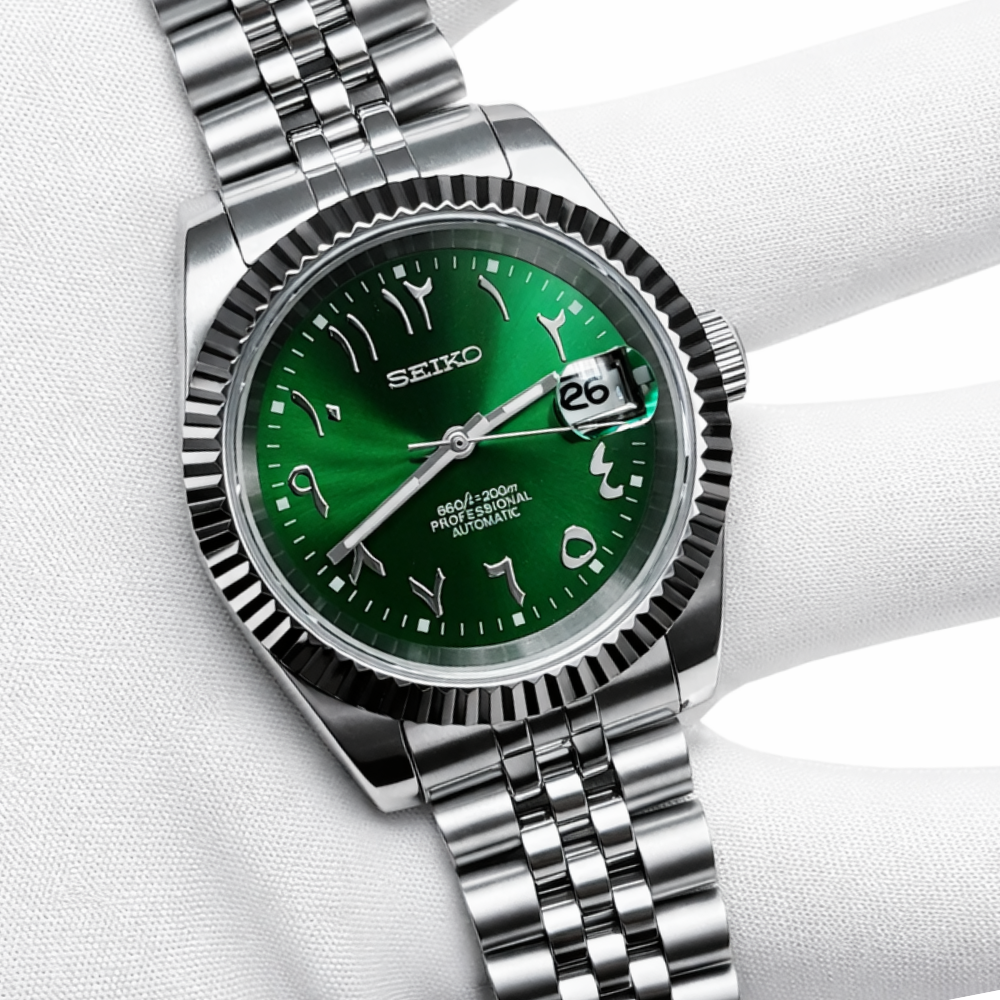 Seiko Mod Arabic Dial verte