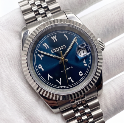 Seiko Mod arabic dial Bleue marine