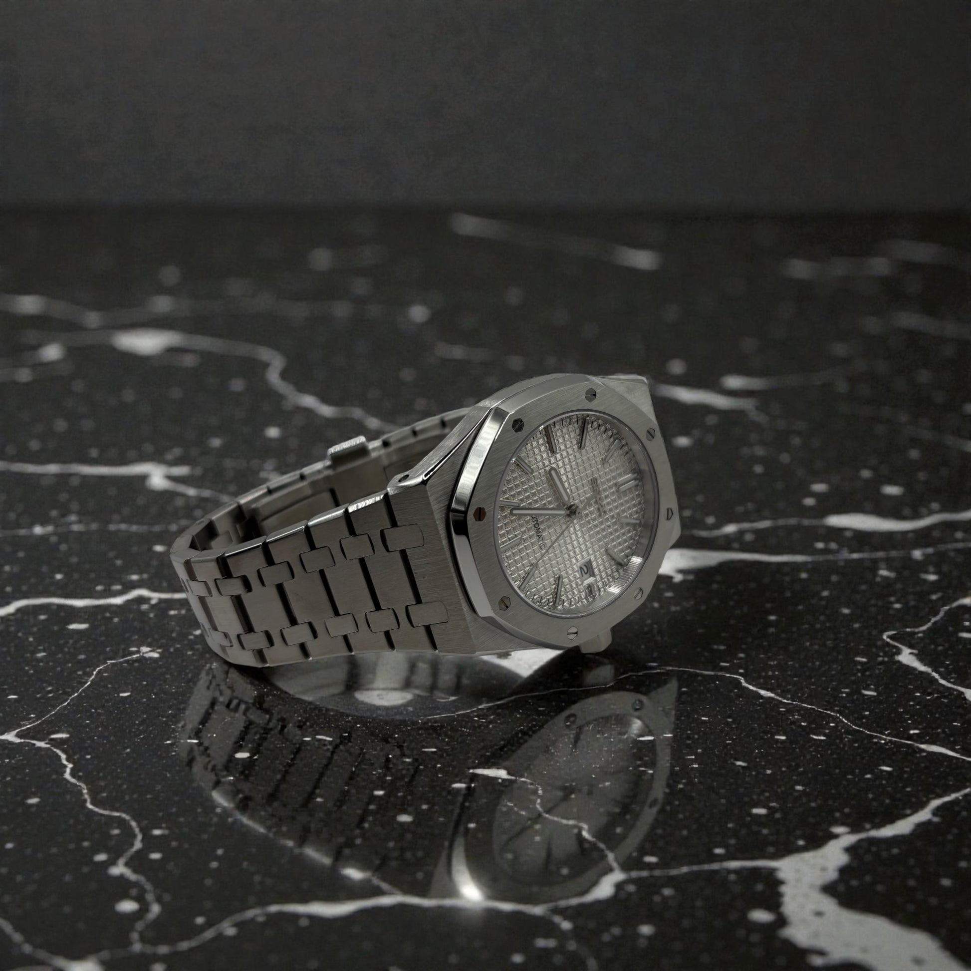 seiko royaloak blanche 41mm montre étanche à mouvement nh35 