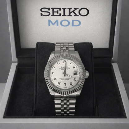 seikomod arabic dial blanche 40mm 