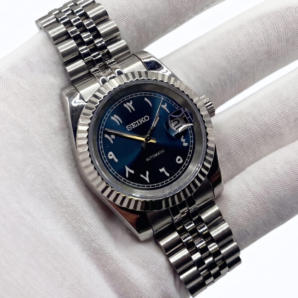 Seiko Mod arabic dial Bleue marine