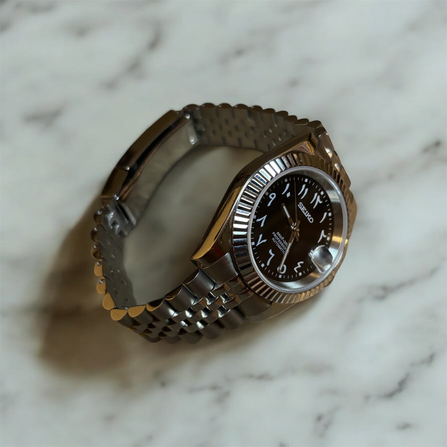 SeikoMod Arabic dial Noire